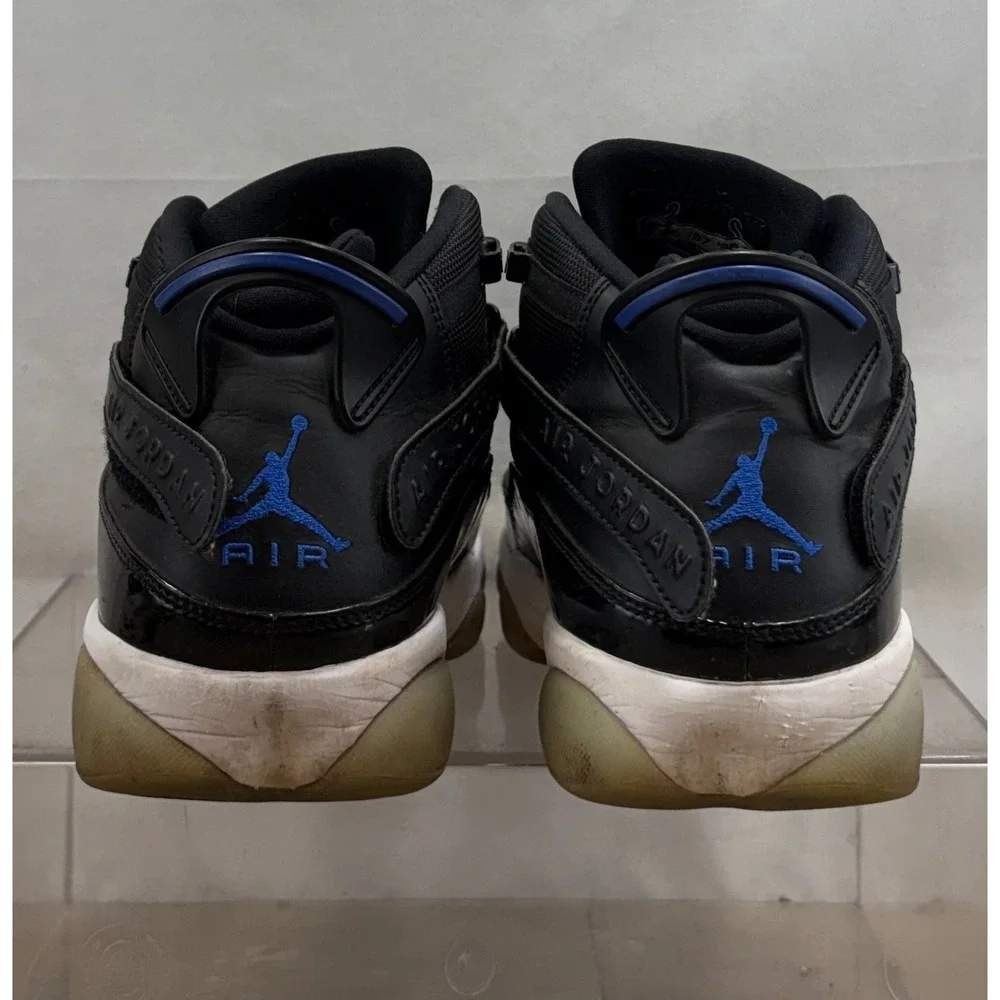 Air Jordan 6 Rings Men's‎ Basketball Shoes Black Blue Size 10.5